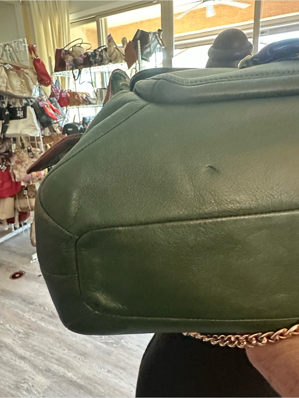 Coach Dark Emerald Forest Green Campbell Carryall - Picture 12 of 16